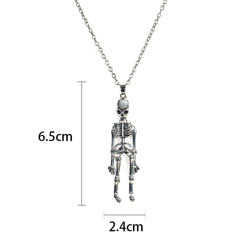 Ghost Festival Ghost Skull Bat Pumpkin Head Pendant Necklace