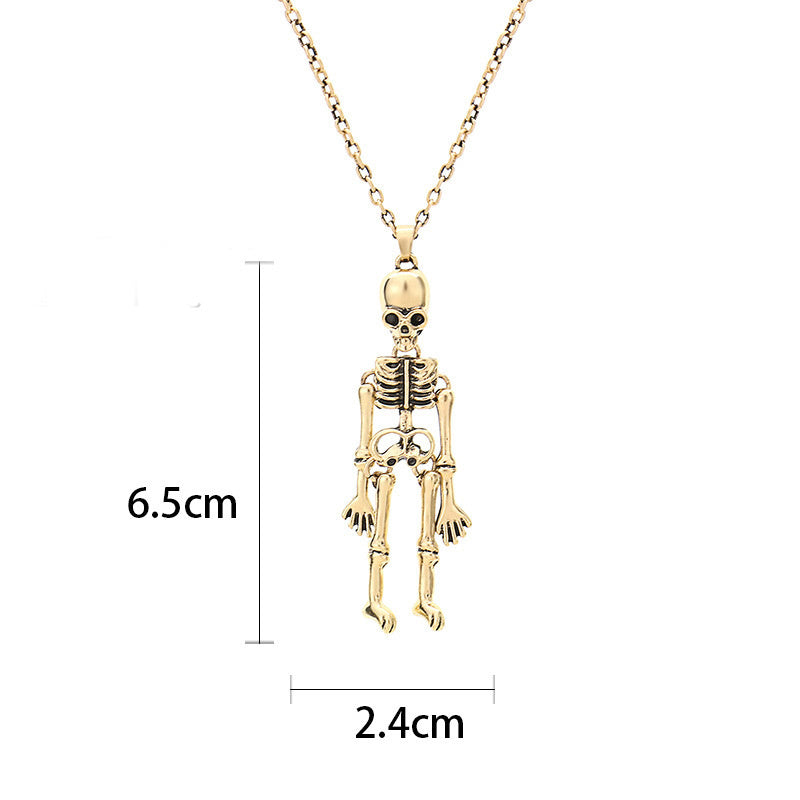 Ghost Festival Ghost Skull Bat Pumpkin Head Pendant Necklace