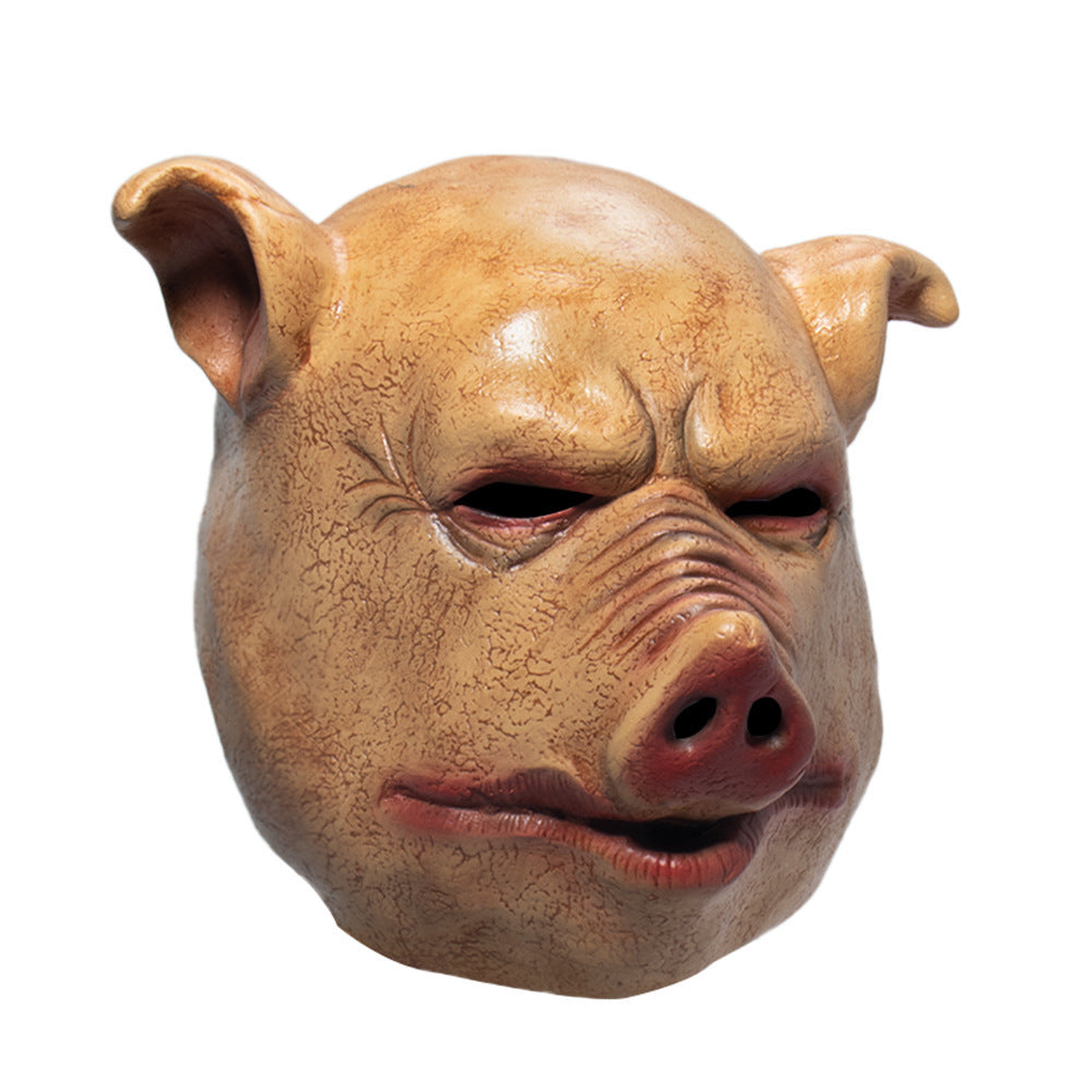 Halloween masquerade pig head mask